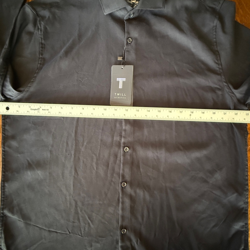 NWT DENIM AND FLOWER Stretch Knit Button-Up Shirt Men’s Size XL - Picture 14 of 16